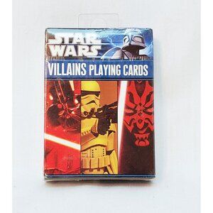 2011 Star Wars Villains - Playing Cards Deck Vader Maul Jabba -New /Sealed
